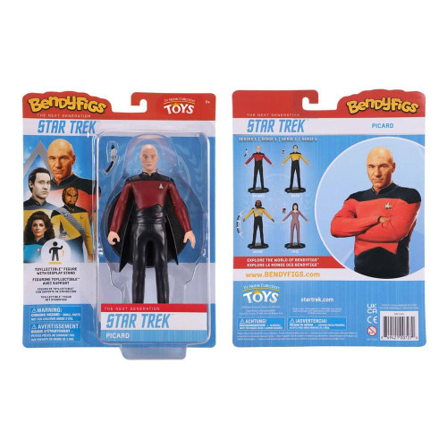 Star Trek: The Next Generation figurine flexible Bendyfigs Capt. Picard 19 cm - NOBLE COLLECTION