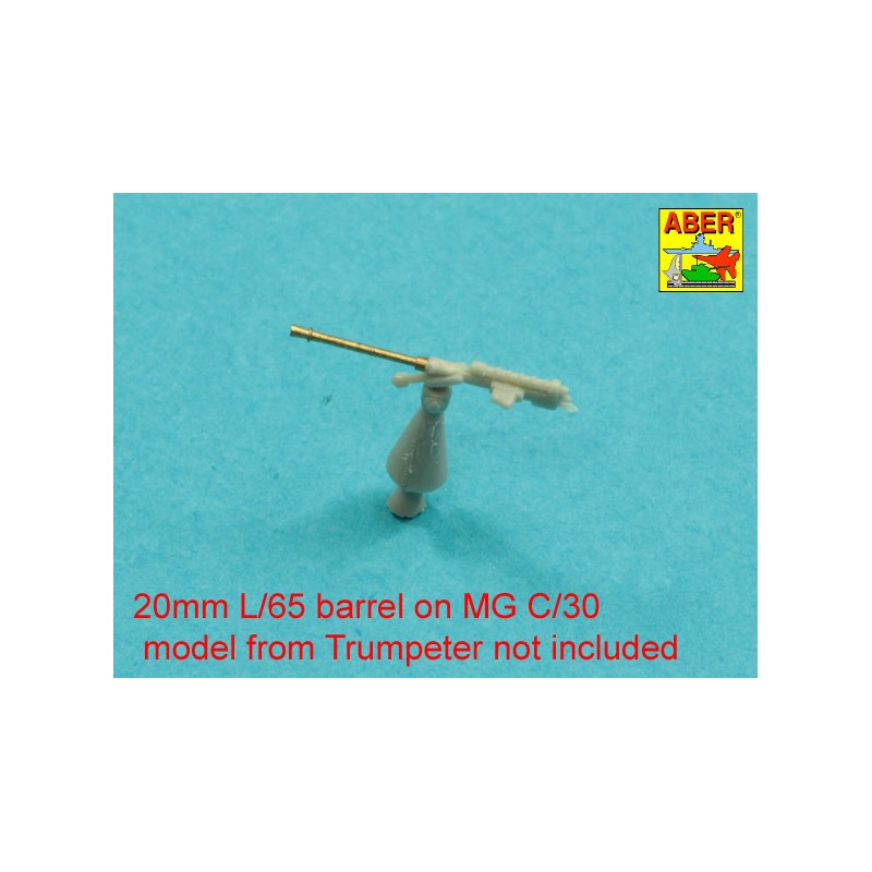 Accessoire Jeu de 20 canons 20 mm L/65 MG C/30 pour navires allemands Jeu universel