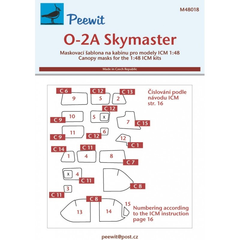 Accessoire Cessna O-2A Skymaster (conçu pour être utilisé avec les kits ICM)