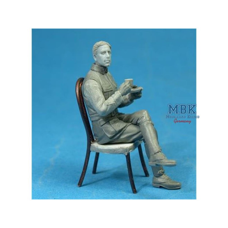 Figurines Café aviateur français avec croissant