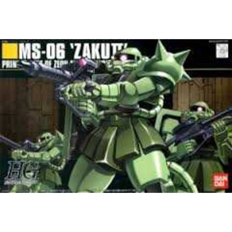 Gunpla Hg 1/144 zaku ii type de production de masse