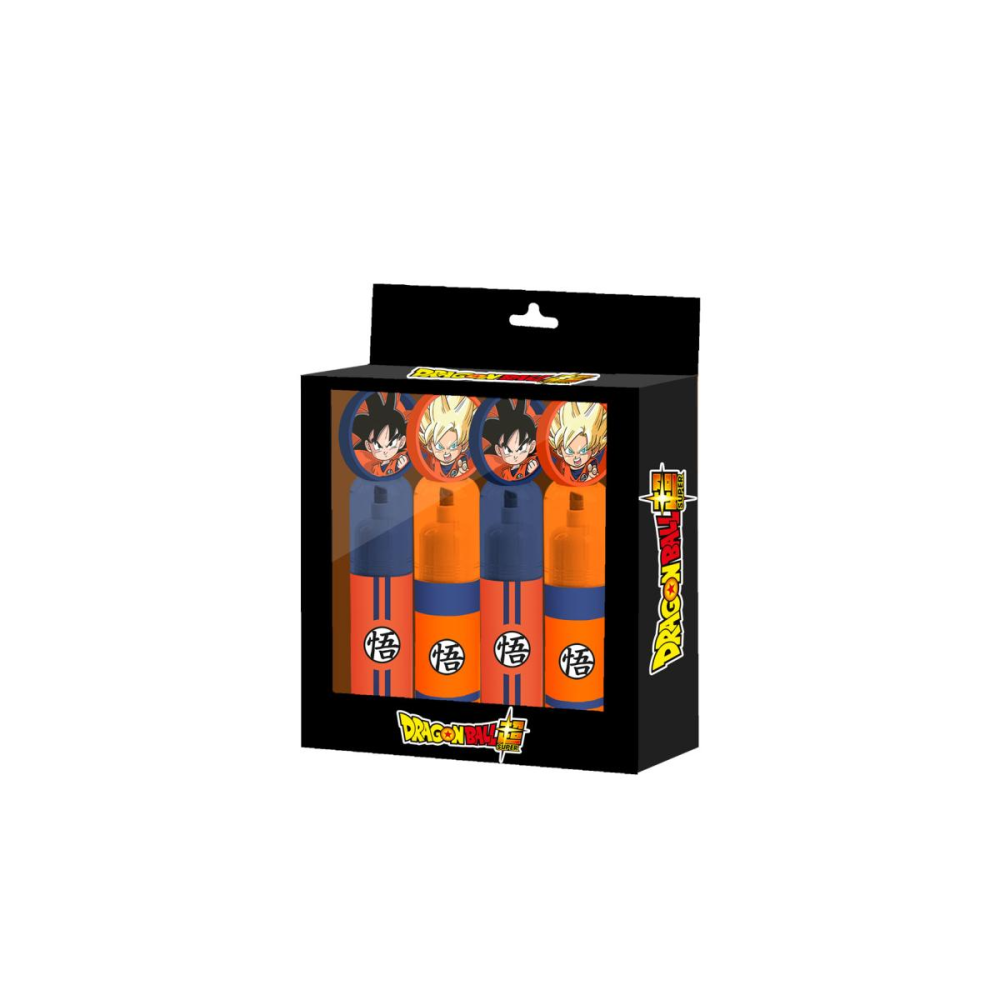 DRAGON BALL SUPER - Pack de 4 Surligneurs