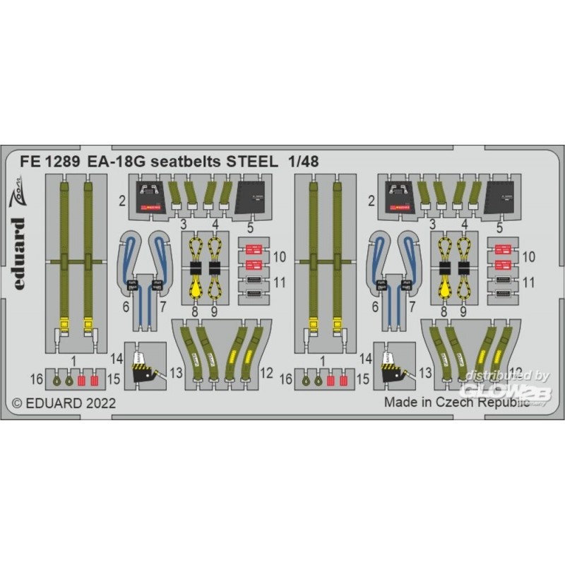 Ceintures de sécurité EA-18G ACIER