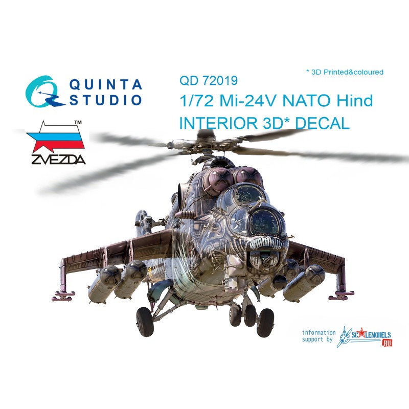 Décalcomanie Mil Mi-24V NATO (conçu pour être utilisé avec les kits Zvezda)