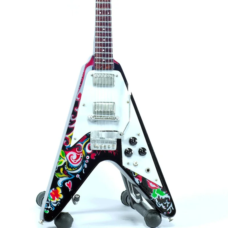 Réplique 1/1 Mini guitare jimi hendrix psychedelic fly