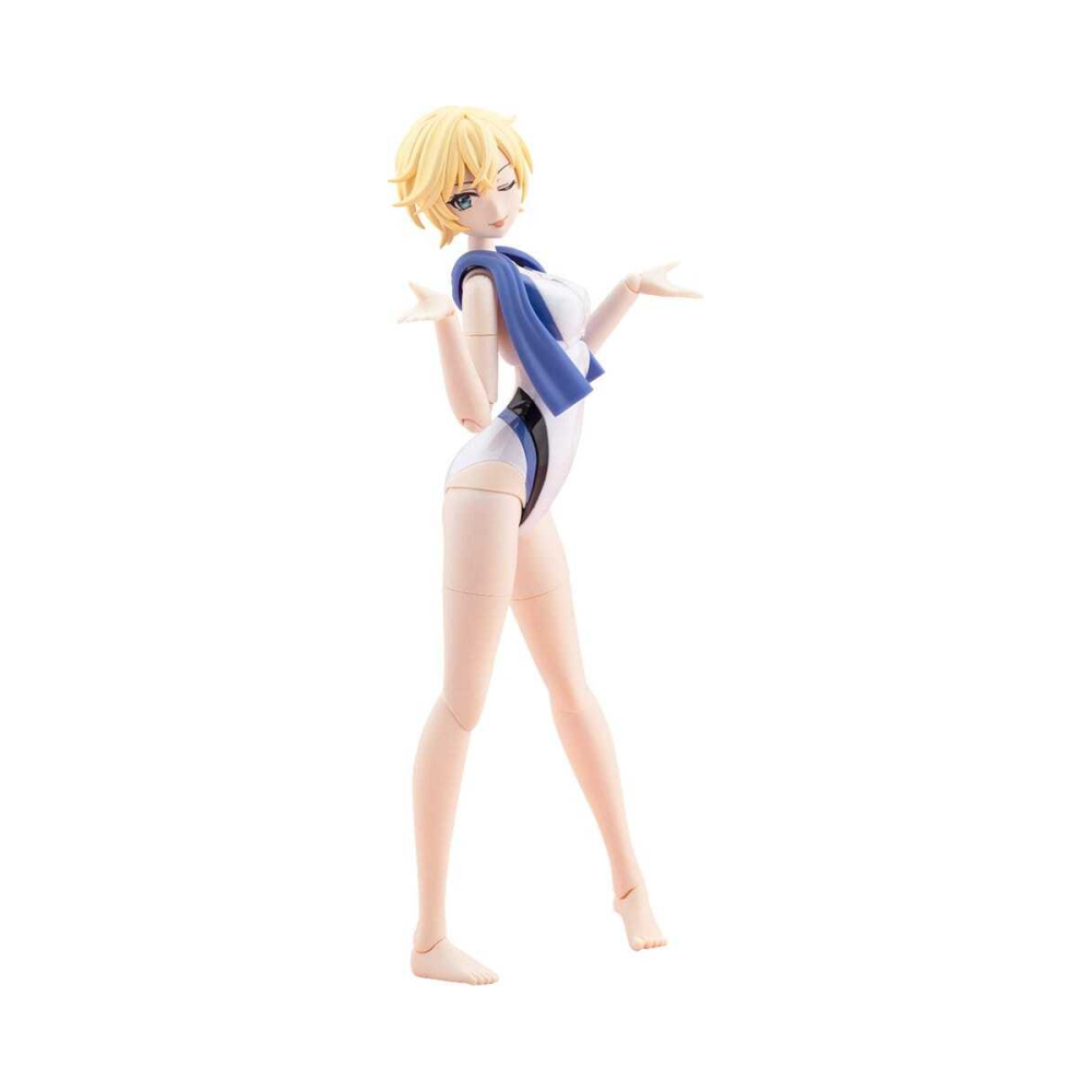 Sousaishojoteien Plastic Model Kit 1/10 Rui Saotome Touou High School Competitive Swimsuit Dreaming Style White Dolphin 16 cm