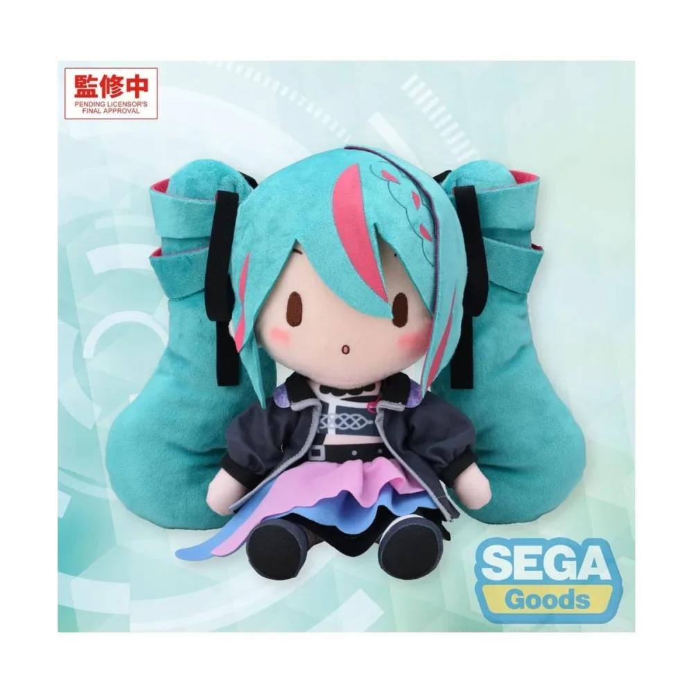 Peluche Hatsune Miku Punk! Fuwa Petit 22 cm - Character Vocal Series 01