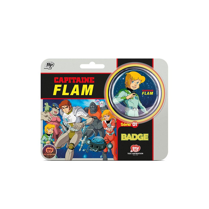 Capitaine Flam Badge Blister Ken 5,6cm