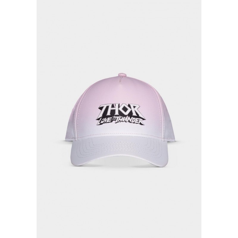 Marvel: Thor Love and Thunder - Casquette réglable pour femme avec logo de film rose