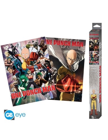 ONE PUNCH MAN – Poster – Set 2 Chibi – Saitama & Genos (52x38)