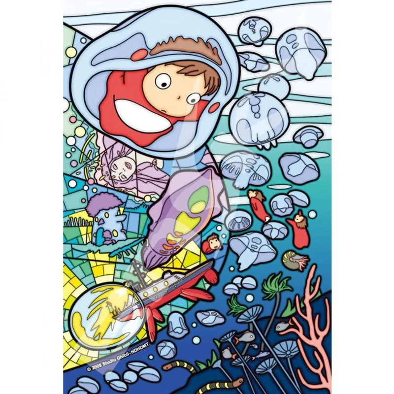 Ponyo 126 pcs stained glass puzzle