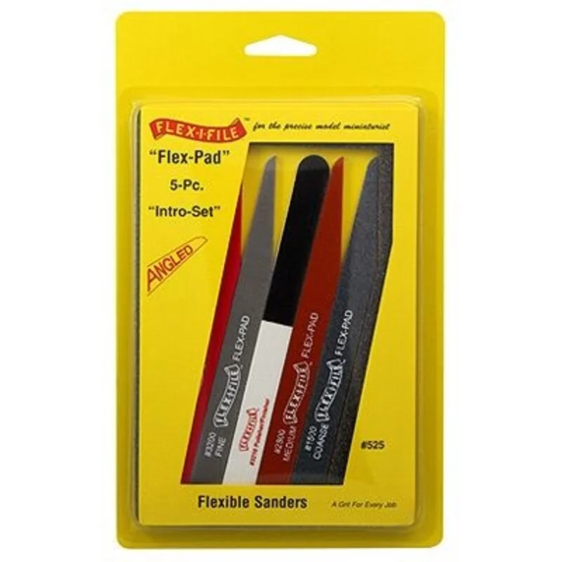 Flex-Pad Intro Set 5-pcs (inclut X-fine, fin, Medium, épais et Polisher/finisher