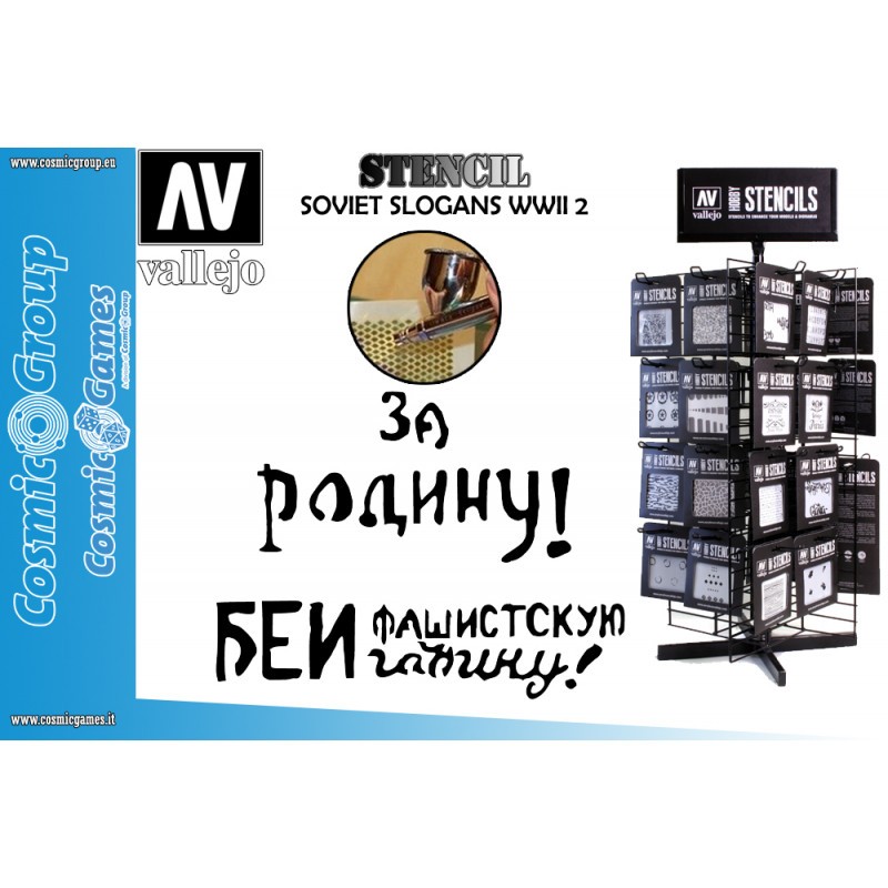 Stencil stafv005 soviet slogans wwii 2