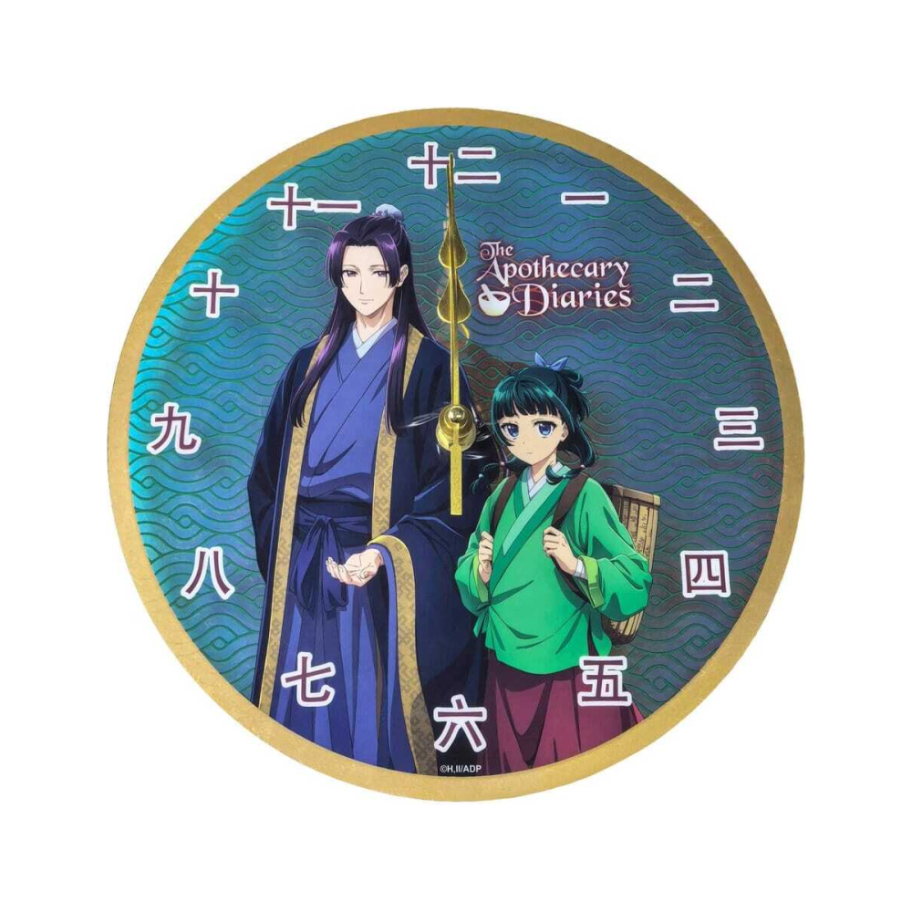 The Apothecary Diaries horloge murale en acrylique Maomao & Jinshi Holographic 24 x 24 cm