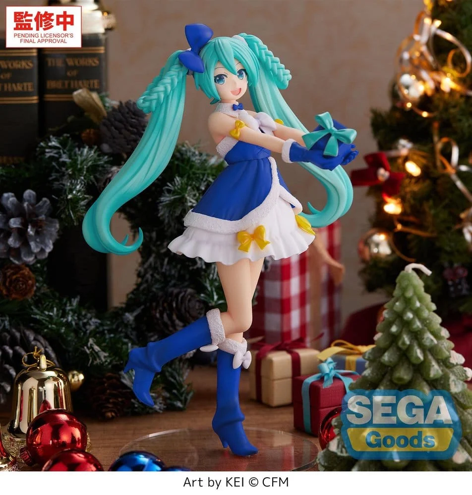 Character Vocal Series 01: Hatsune Miku figurine PVC High Premium Hatsune Miku Sapphire Christmas Ver