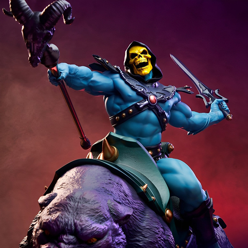 MAITRES DE L’UNIVERS 1/4 Skeletor & Panthor Tweeterhead – Statue