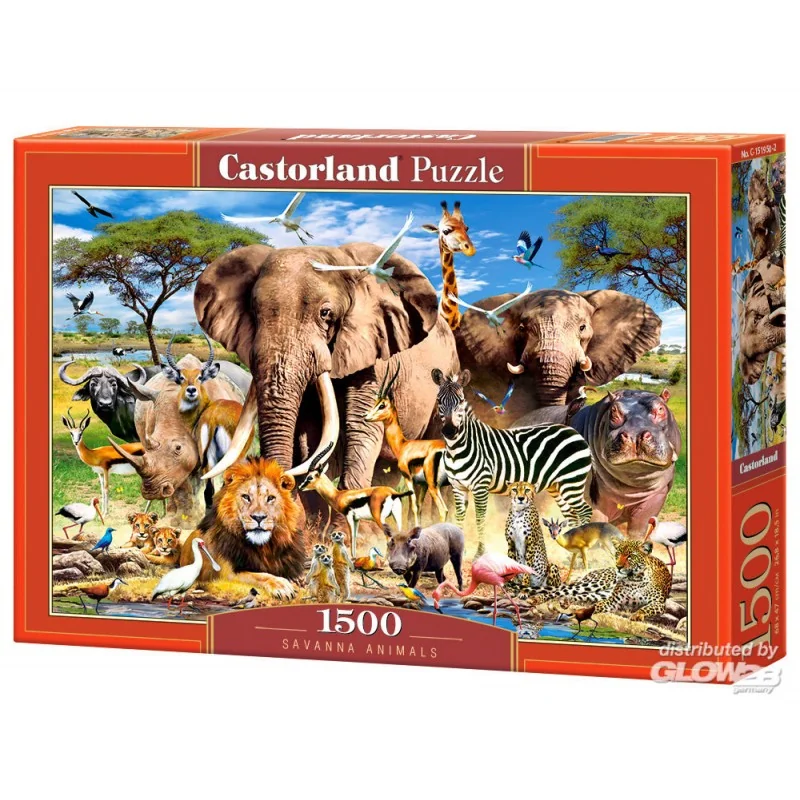 Puzzle Animaux de la savane 1500 Teile