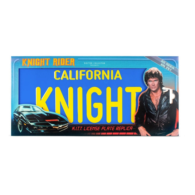 Réplique – K2000 Knight Rider Plaque d’immatriculation KITT Doctor Collector