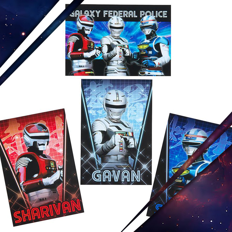 SPACE SHERIFF GAVAN / X-OR Cartes Postales Galaxy Federal Police Graveyard Gallery – Collection