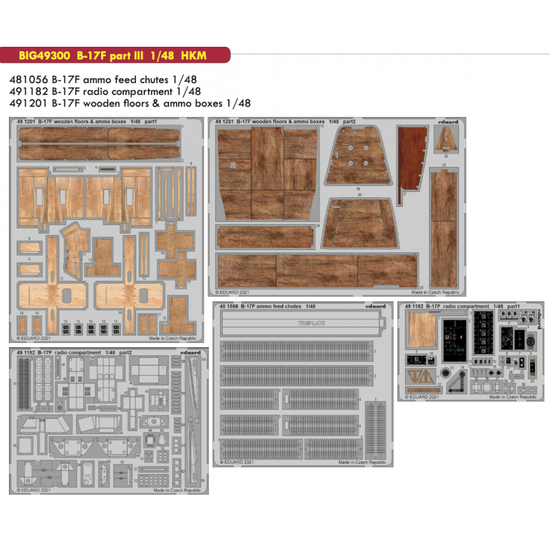 Accessoire Boeing B-17F Flying Fortress partie III 1/48
