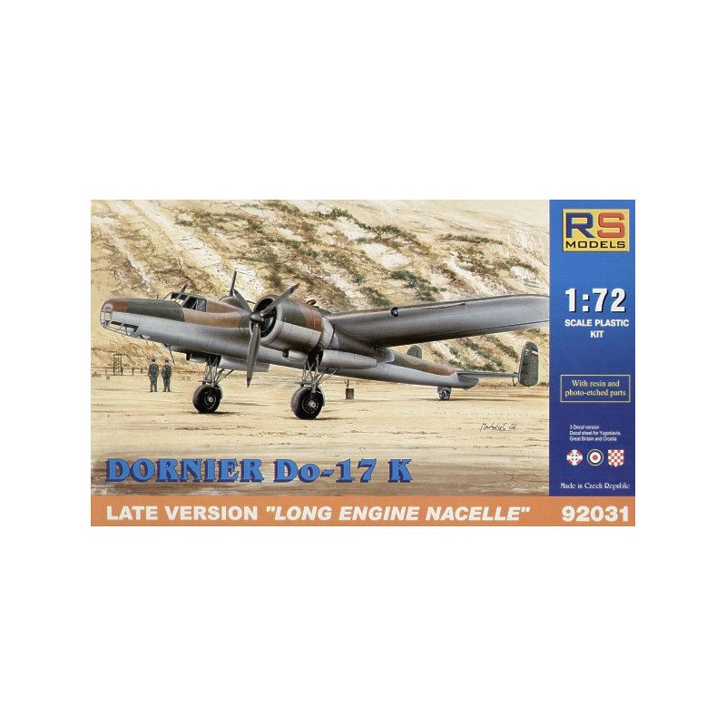 Maquette Décal Dornier Do-17K version tardive Bulgarie, Croatie, Yougoslavie