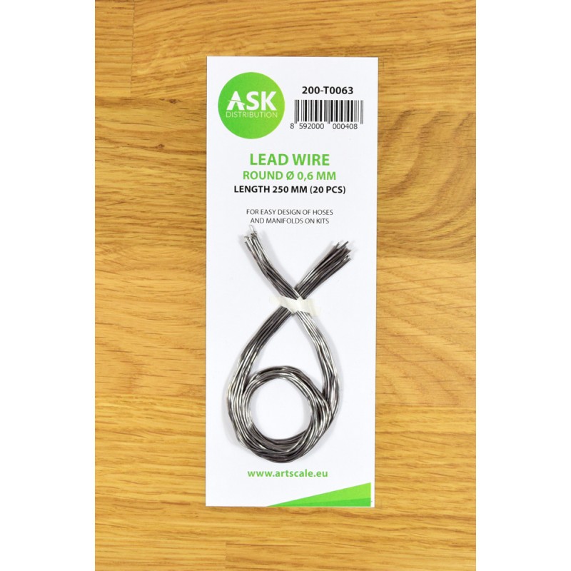 Fil conducteur - Rond Ø 0,6 mm x 250 mm (20 pcs)