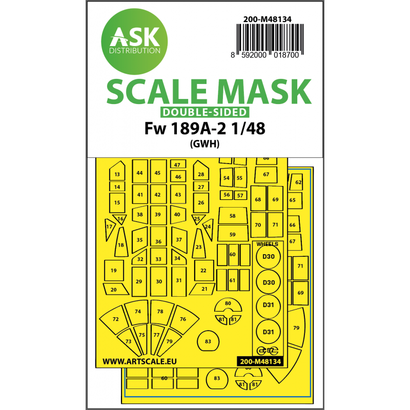 Accessoire Fw 189A-2 double-sided express mask for GWH