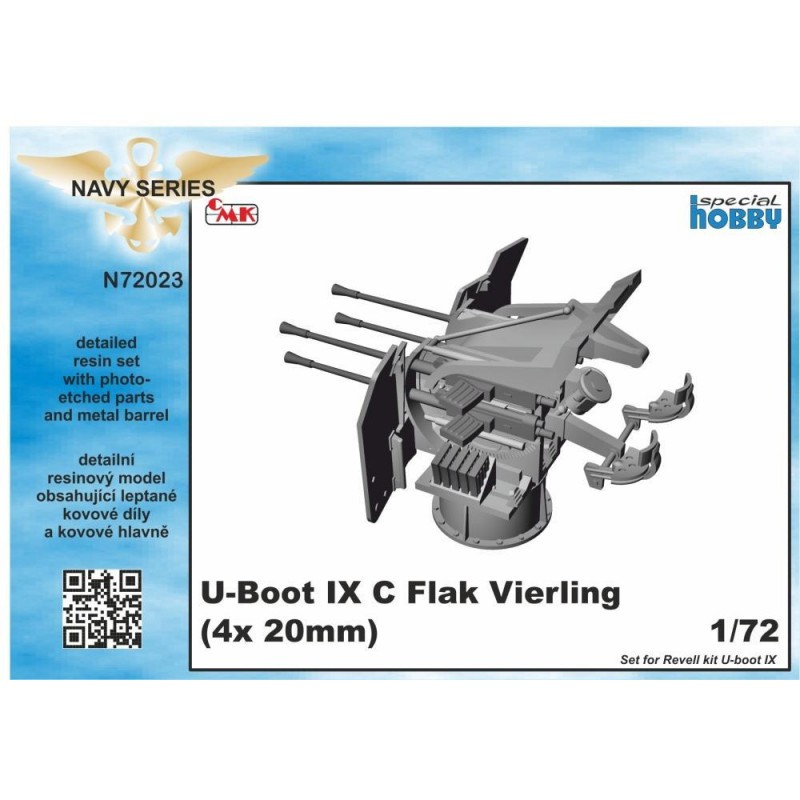 Accessoire Type IXC Flak Vierling 20mm (4 x 20mm) [conçu pour être utilisé avec les kits Revell)