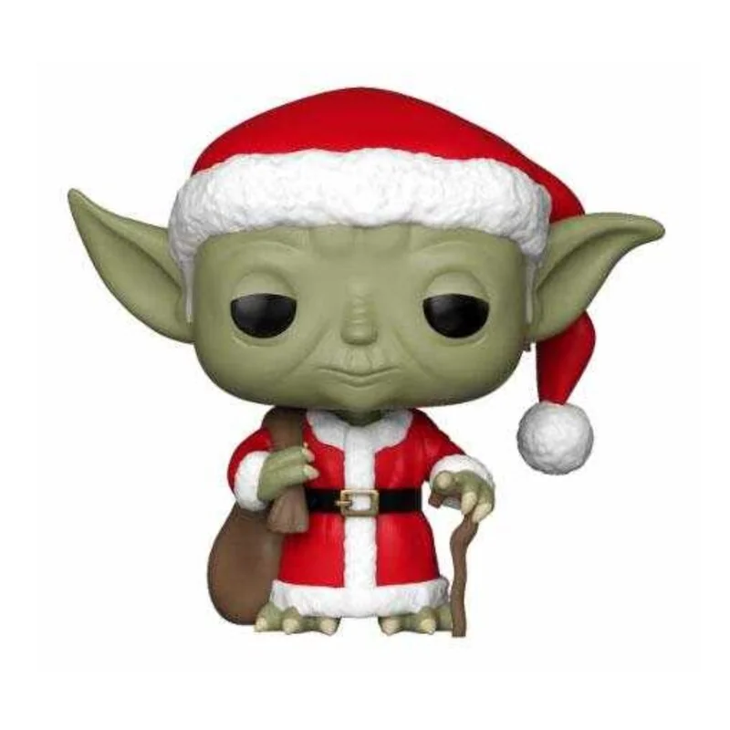 Figurine Pop Star Wars POP! Vinyl Bobble Head Holiday Santa Yoda 9 cm