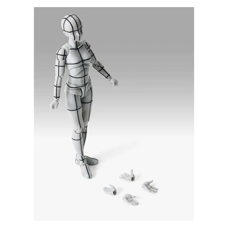Figurine Body-chan Sports Wire-frame Grey Color Shf