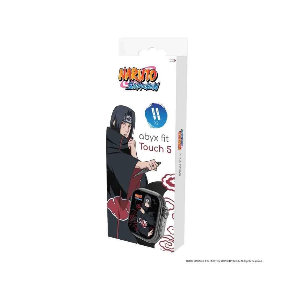 Abyx Fit - Touch 5 - Montre connectée Naruto Shippuden - Itachi Uchiwa - Gris spatial