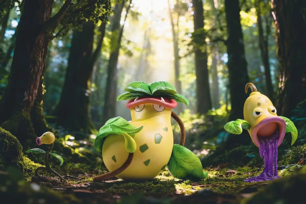 [PREORDER] 1/20 Scale World Figure [PALLET TOWN] – Bellsprout & Weepinbell & Victreebel & Mega Victreebel