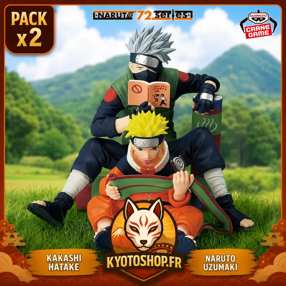 NARUTO 72 Series - 03 Naruto Uzumaki & Kakashi Hatake Figures