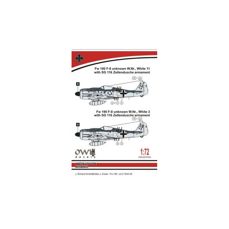 Décal Armement Focke-Wulf Fw-190F-8 SG 116