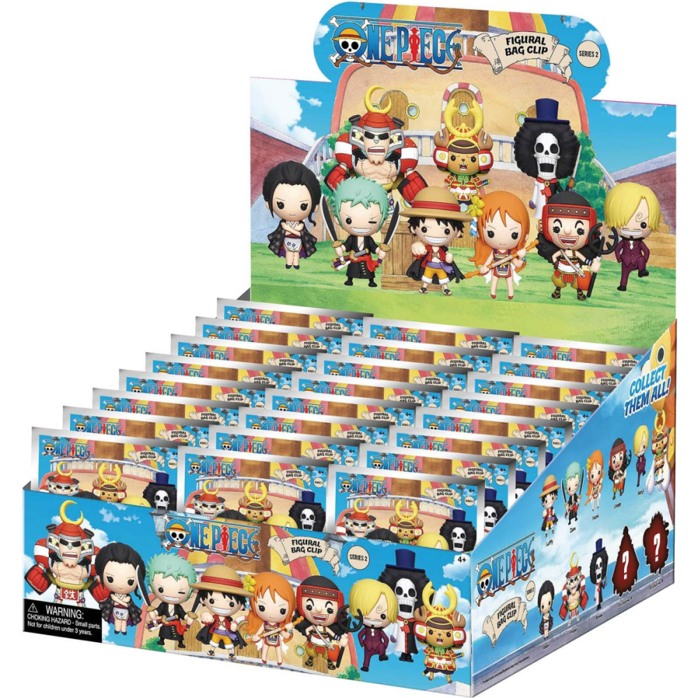 ONE PIECE - Series 2 - 3D Foam Bag Clip (Display 24 Pcs)