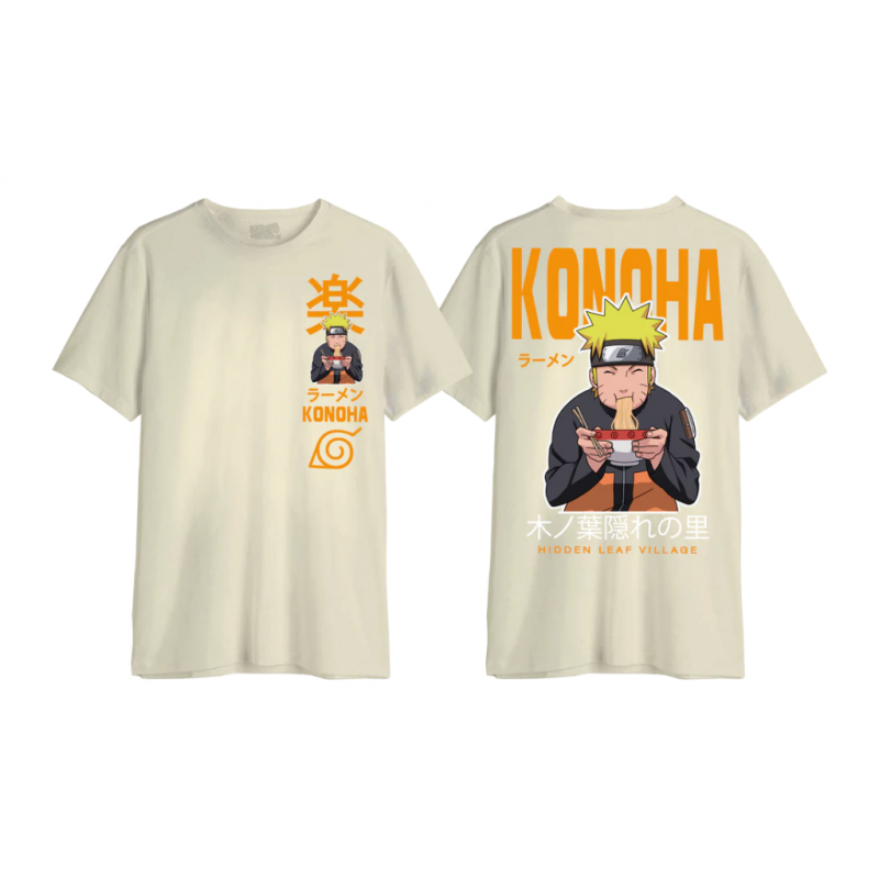 NARUTO SHIPPUDEN - Konoha Ramen - T-Shirt Oversize Homme