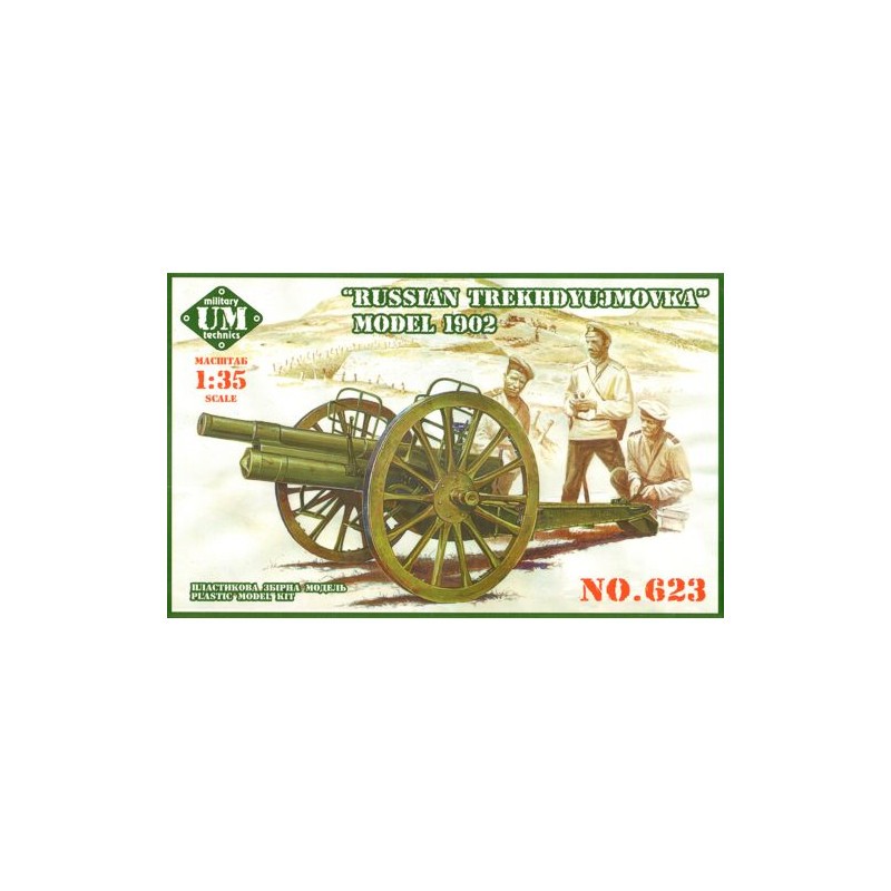 Maquette Canon de campagne soviétique Trekhdyujmovka modèle 1902