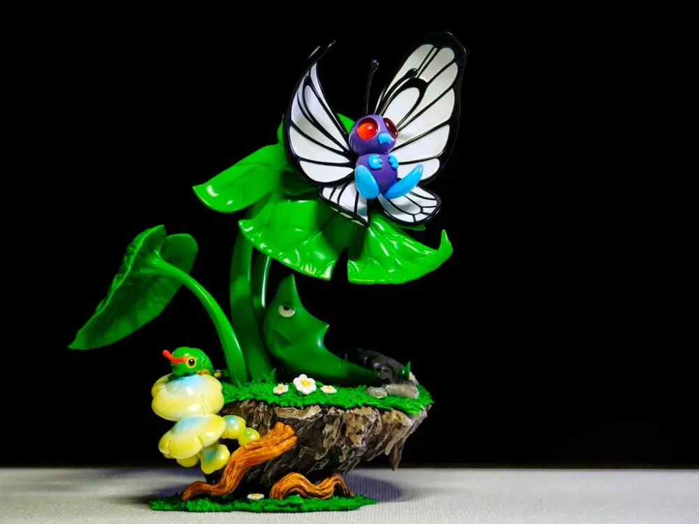 [REMAINING BALANCE] 1/20 Scale World Figure [DZJ] – Caterpie & Metapod & Butterfree