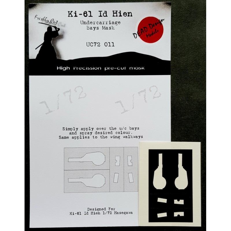 Masques de peinture de baie de train de roulement Kawasaki Ki-61-Id Hien (conçus pour être utilisés avec les kits Hasegawa)