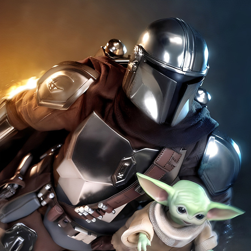 STAR WARS The Mandalorian & Grogu Hot Toys – Figurine