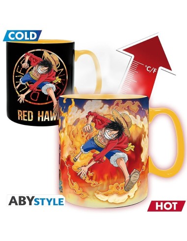 ONE PIECE – TAZA TERMICA · Luffy & Sabo