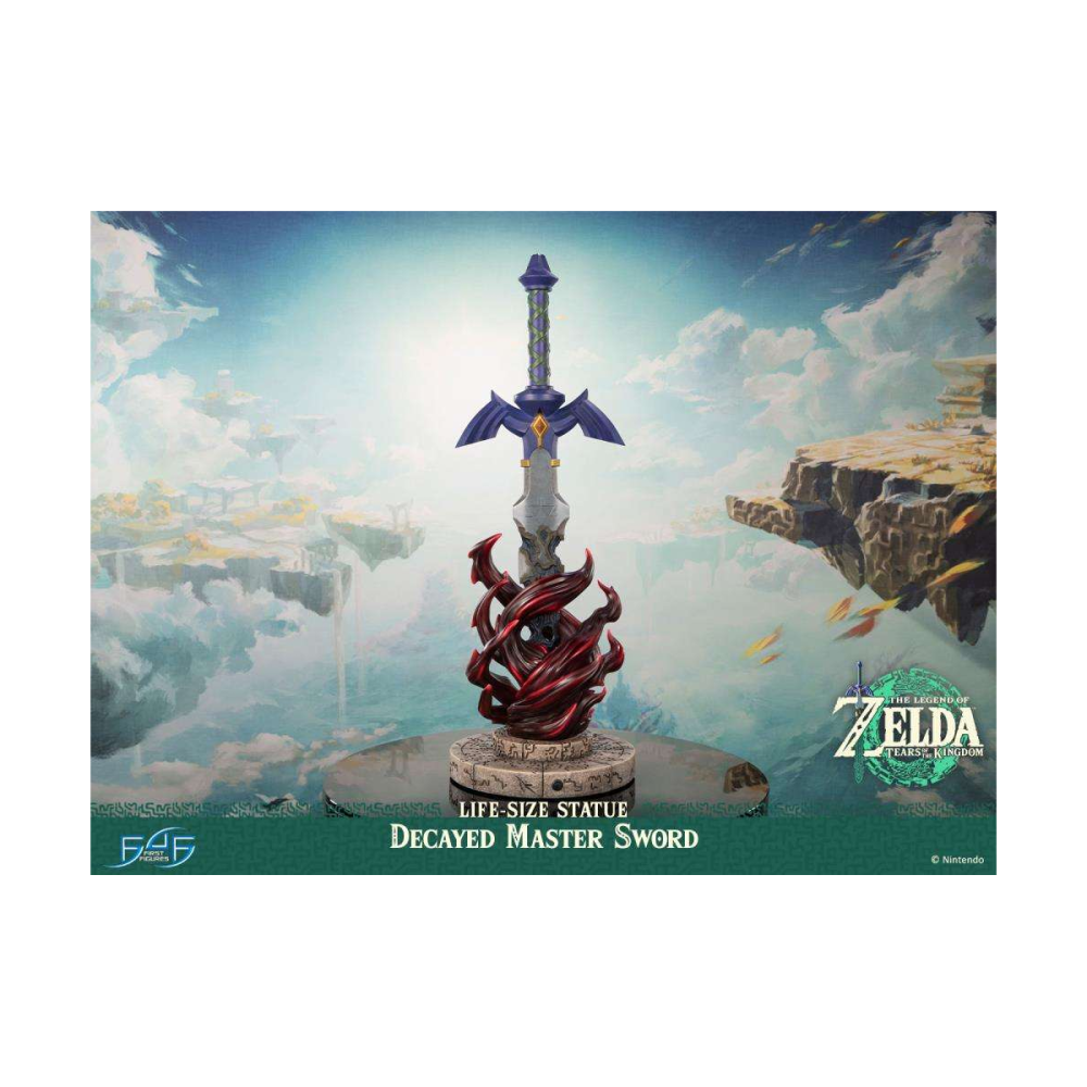 Réplique 1/1 Legend Of Zelda Tears Of The Kingdom Decayed Master Sword Life-size Statue