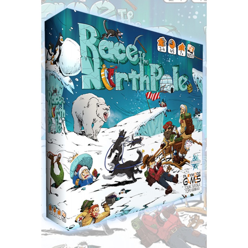 Jeu de plateau Jeu de société course au pôle nord
