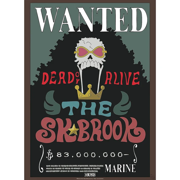 One Piece - Poster - Wanted Brook