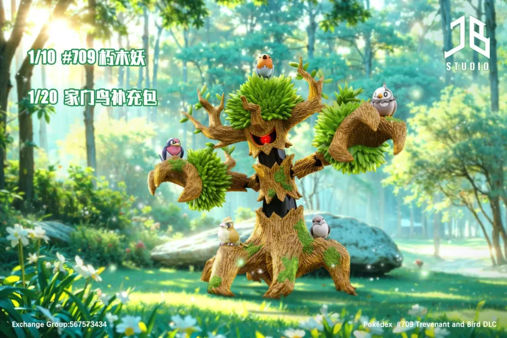 [PREORDER] 1/20 Scale World Figure [JB] – Trevenant & Pidgey & Taillow & Starly & Pidove & Fletchling