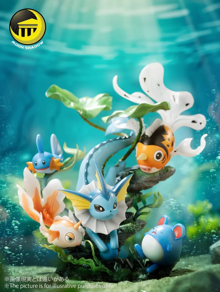 [PREORDER] Mini Statue [MOON SHADOW] – Goldeen & Seaking & Vaporeon & Marill & Mudkip