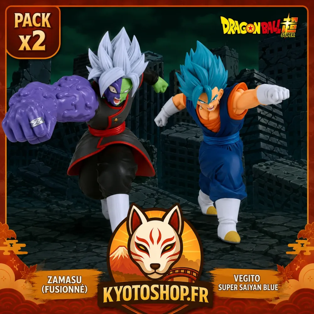 Dragon Ball Super Match Makers Figurine Fusion Zamasu VS Vegito (vegeto) (Pack)