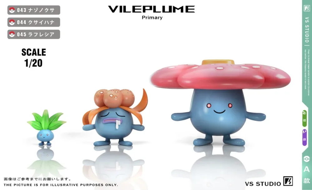 [PREORDER] 1/20 Scale World Figure [VS] – Oddish & Gloom & Vileplume