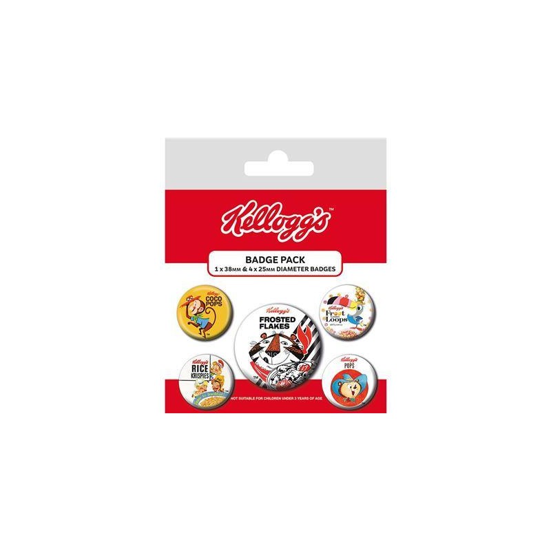 KELLOGG'S - Retro Characters - Pack 5 Badges