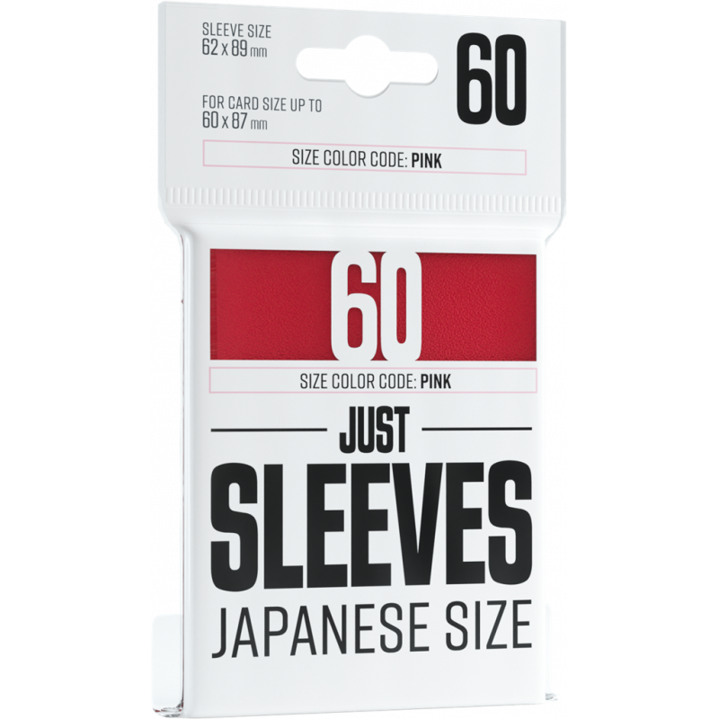 GG : 60 Just Sleeves - Japanese Size Red